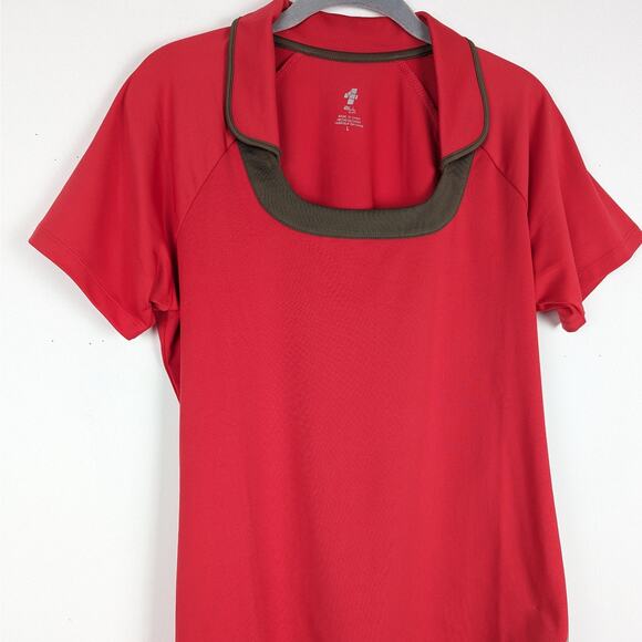 4 All by JoFit Women's Rittenhouse‎ Golf Top in Cherry Size Large - Picture 2 of 7